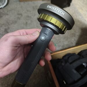Swiss Tech Black and Gold Tactical Flashlight